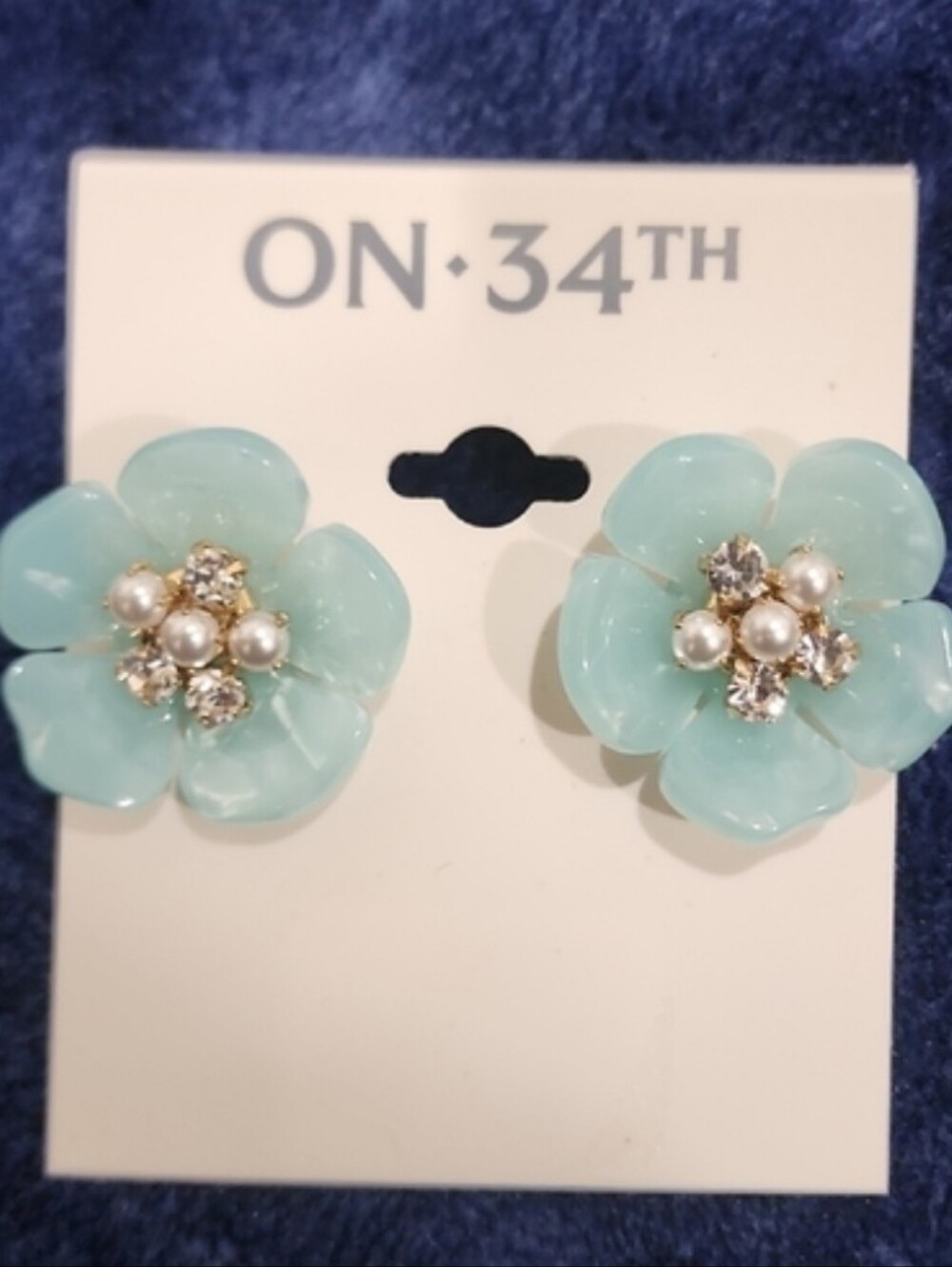 On 34th Flower Earrings
